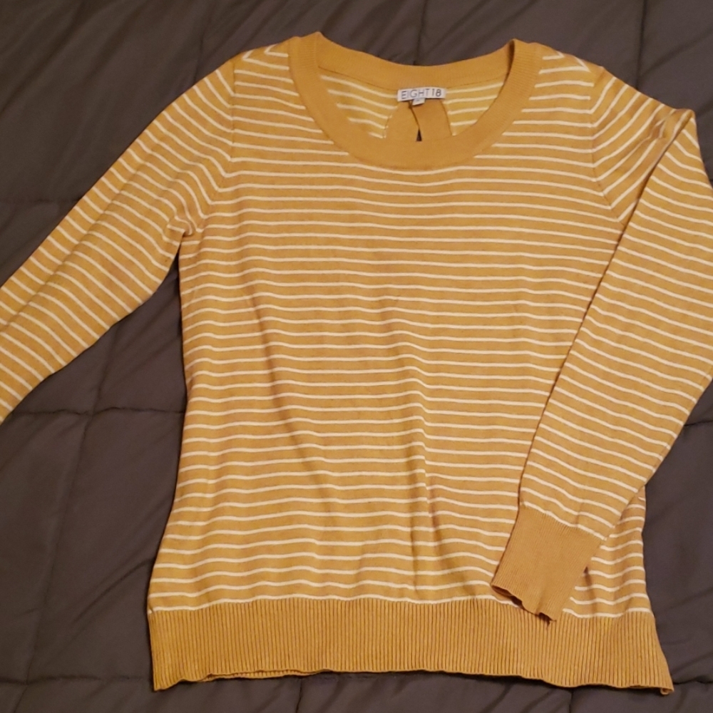 Mustard striped sweater